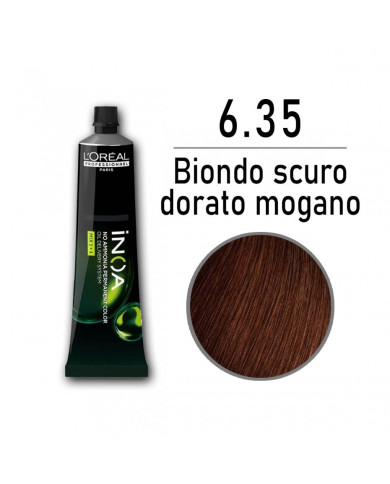 LOREAL INOA 6.35 BIONDO SCURO DORATO MOGANO 60 GR