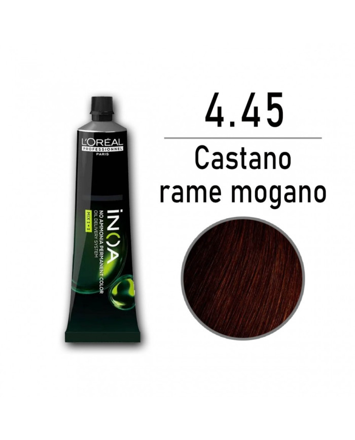 LOREAL INOA 4.45 CASTANO RAME MOGANO  60 GR