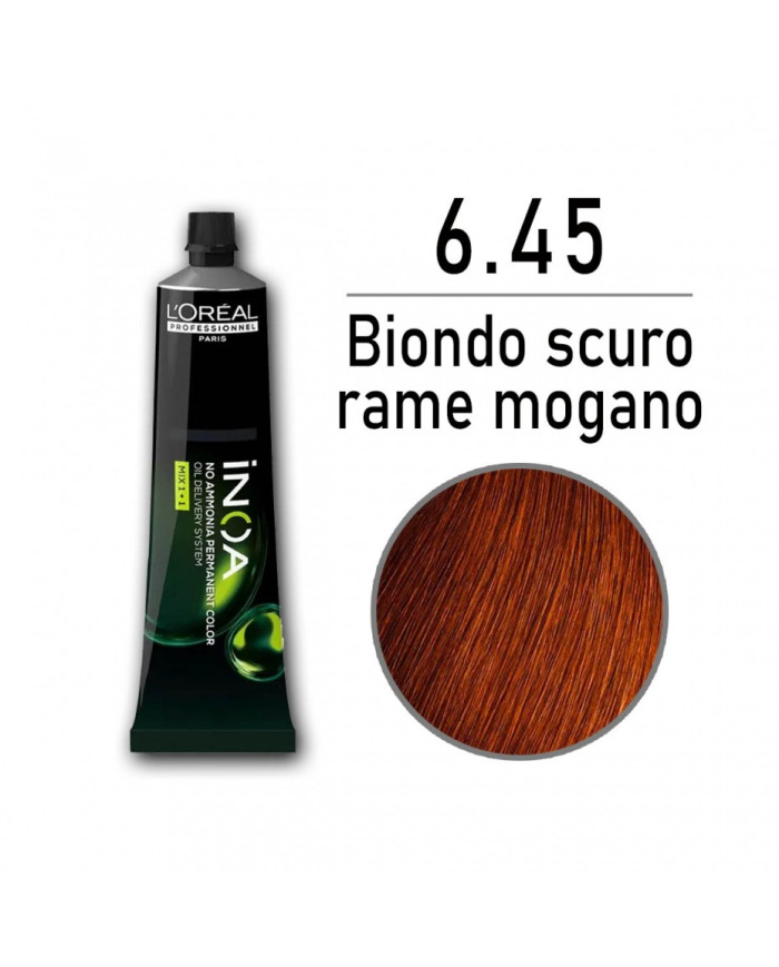 LOREAL INOA 6.45 BIONDO SCURO RAME MOGANO  60 GR