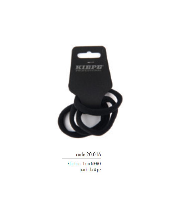 KIEPE ELASTICI 1 CM NERO ( CNF 4 PZ )