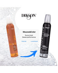 dikson mousse and color 200 ml - castano