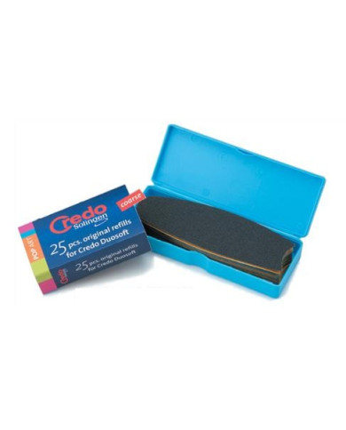 CREDO RICAMBI RASPA DUO SOFT 25 PZ - COARSE