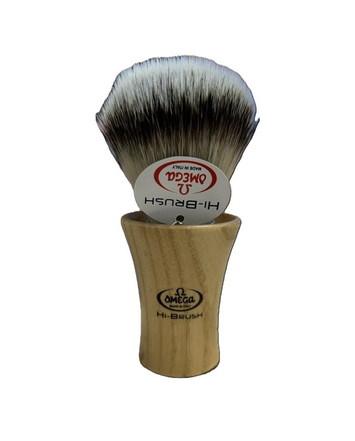 PENNELLO BARBA OMEGA TASSO SINTETICO BASE LEGNO
