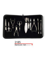 set strumenti manicure inox borsello grande