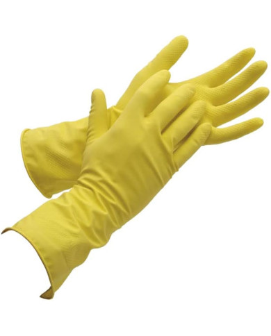 GUANTI LATEX GIALLI GRP & CMFORT CNF 2 PZ MIS.L