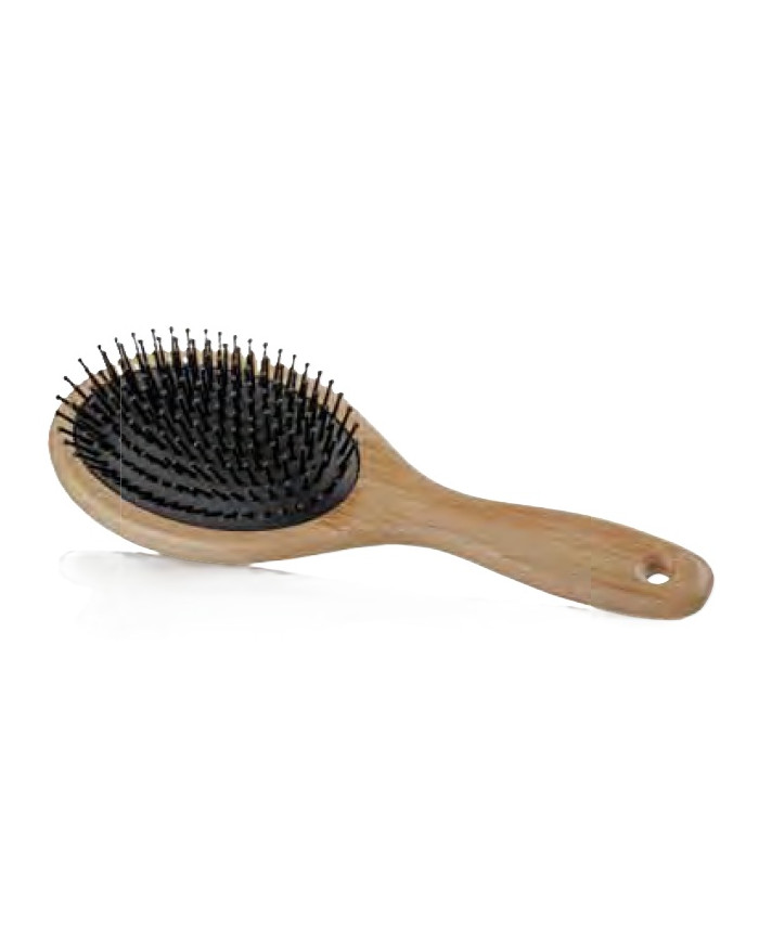 SPAZZOLA BAMBOO ROUND GENTLE NATURAL HAIR BRUSH