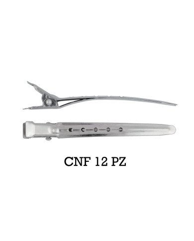 BECCUCCI CLIPS IN ACCIAIO 8,5 CM 12 PZ