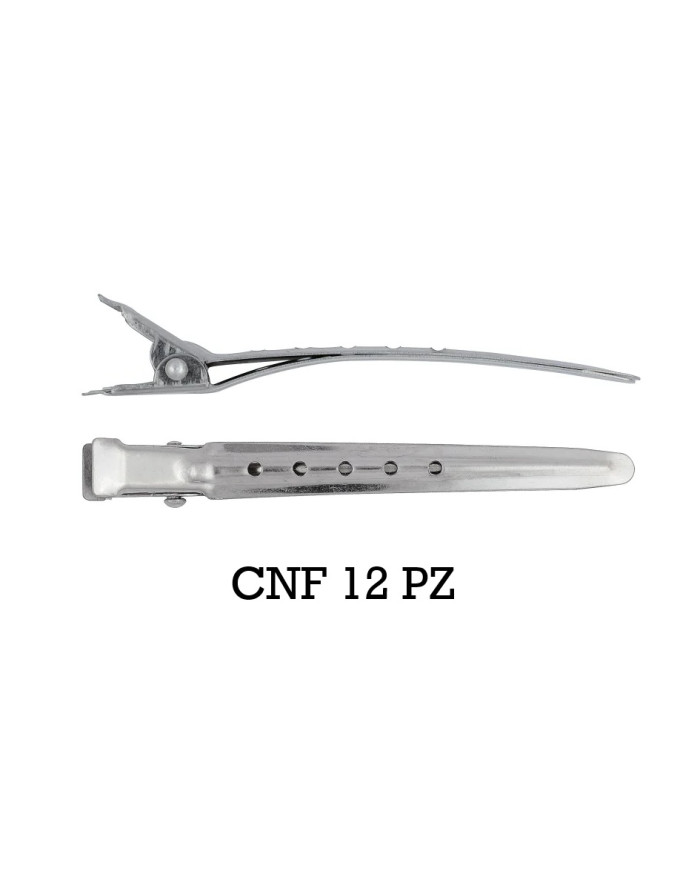 BECCUCCI CLIPS IN ACCIAIO 8,5 CM 12 PZ