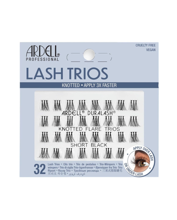 ARDELL LASH TRIOS DOUBLE UP SHORT BLACK KNOTTED