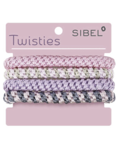ELASTICI BRACCIALE COLORATI TWISTIES 4PZ ROSA