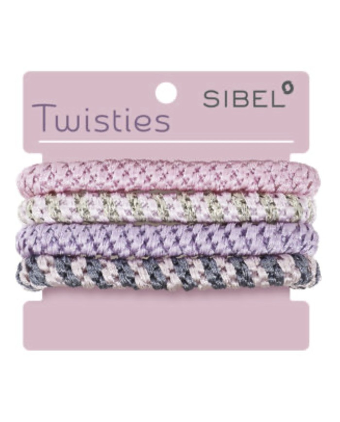 ELASTICI BRACCIALE COLORATI TWISTIES 4PZ ROSA