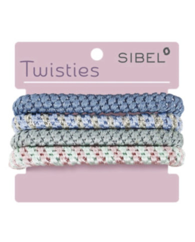 ELASTICI BRACCIALE COLORATI TWISTIES 4PZ CELESTE