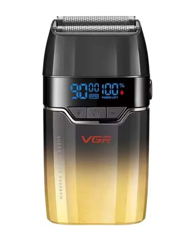 VGR SHAVER CORDLESS V-308 DUAL FOIL SALON GOLD