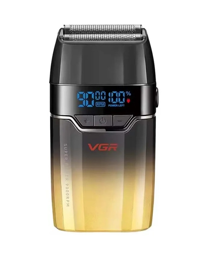 VGR SHAVER CORDLESS V-308 DUAL FOIL SALON GOLD