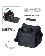 BORSA ZAINO TELO NERO MANICO - SIBEL