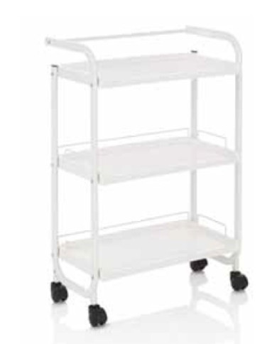 CARRELLO ESTETICA 3 RIPIANI BIANCO PREMIUM 50