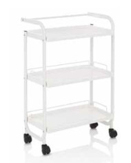 CARRELLO ESTETICA 3 RIPIANI BIANCO PREMIUM 50