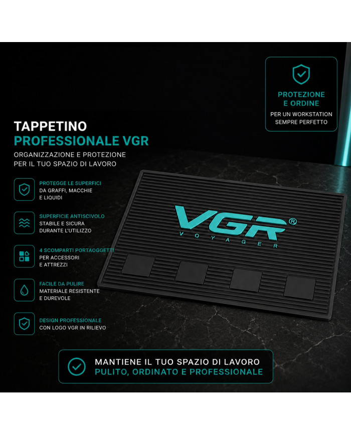 VGR TAPPETINO BARBER MAGNETICO