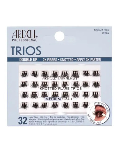 ARDELL TRIOS DOUBLE UP KNOTTED MEDIUM BLACK