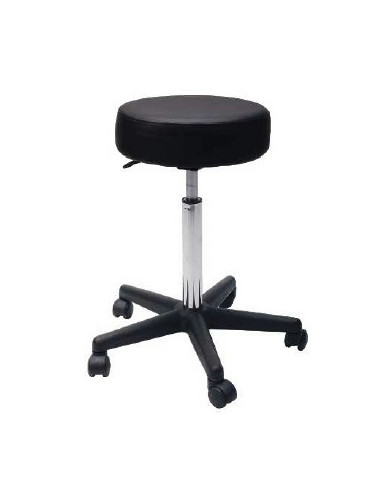 SGABELLO ECO NERO POMPA TONDO