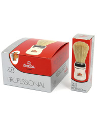PENNELLO BARBA OMEGA 48 PURA SETOLA MANICO CROMATO