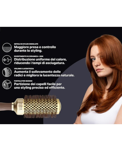 OLIVIA GARDEN SPAZZOLA BLOWOUT SHINE GOLD 25 MM