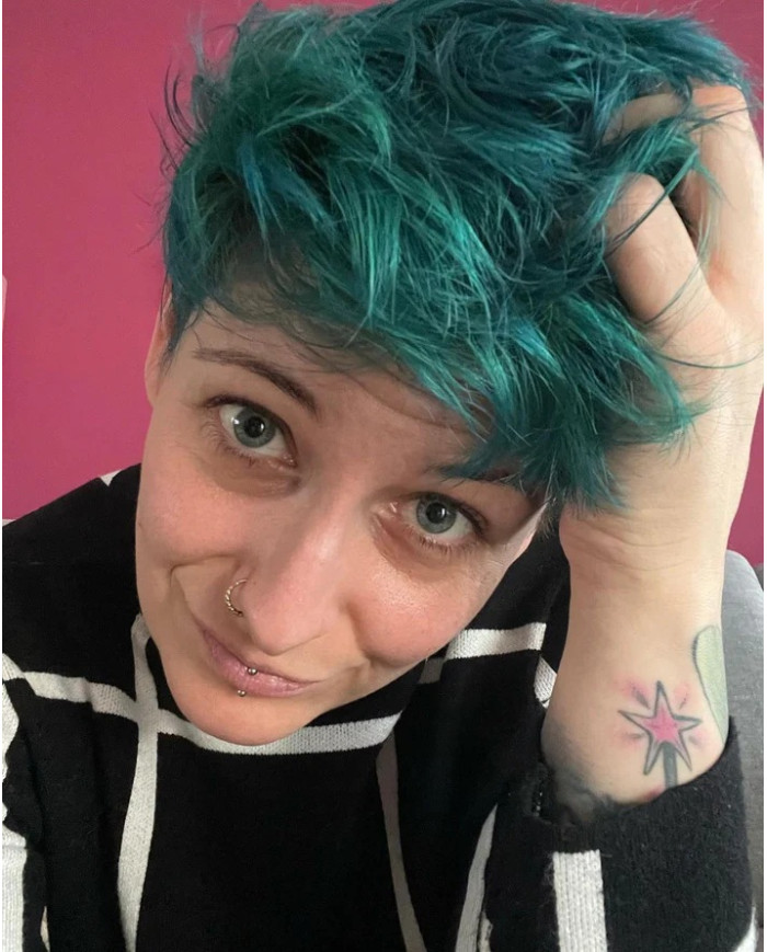 CRAZY COLOR RENBOW - N.45 PEACOCK BLUE 100 ML