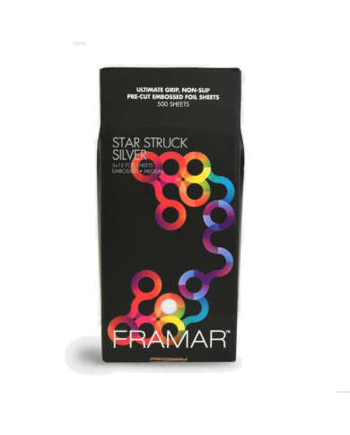 FRAMAR STAR STRUCK SILVER 5X12 PRE-CUT 500 EMBOSSE