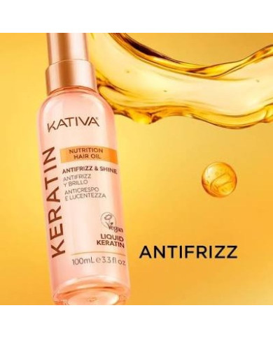 KATIVA LIQUID KERATIN 100ML NUTRITION HAIR OIL
