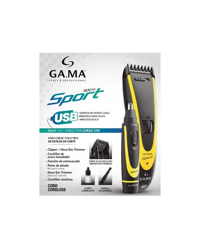 CLIPPER CORDLESS + NOSE TRIMMER SPORT - GA.MA