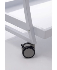CARRELLO ESTETICA FRANK C/3 RIPIANI IN METALLO