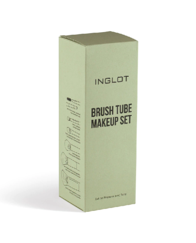SET DI PENNELLI INGLOT CN TUBO PORTAPENNELLI VERDE