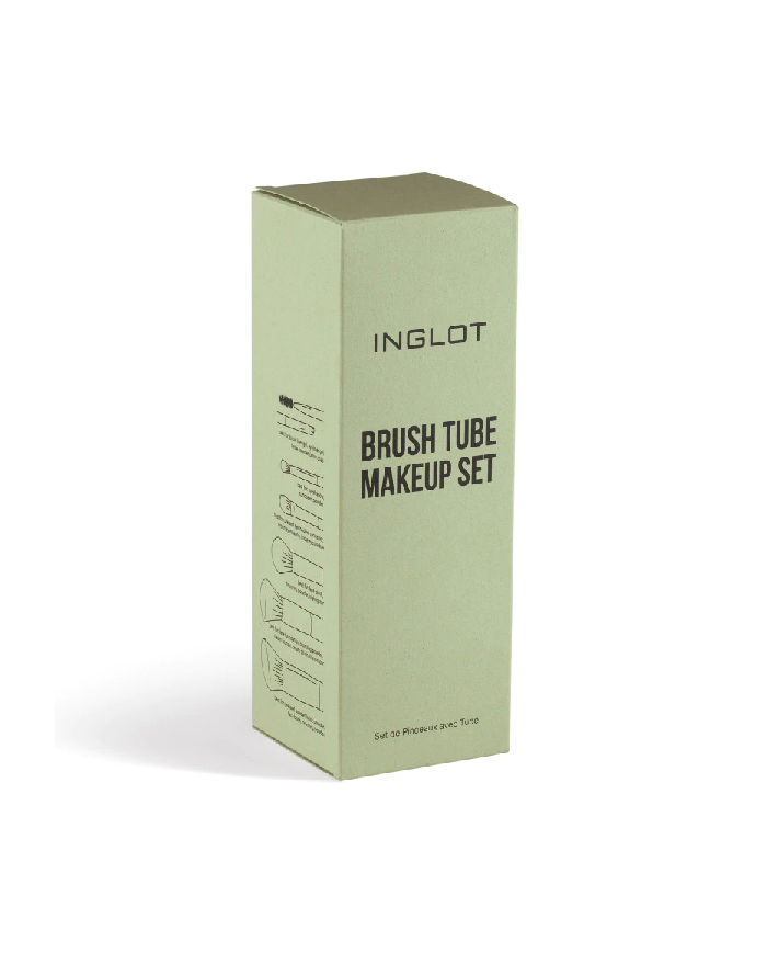 SET DI PENNELLI INGLOT CN TUBO PORTAPENNELLI VERDE