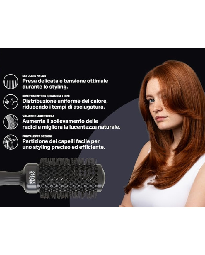 OLIVIA GARDEN SPEED XL BLACK 35MM