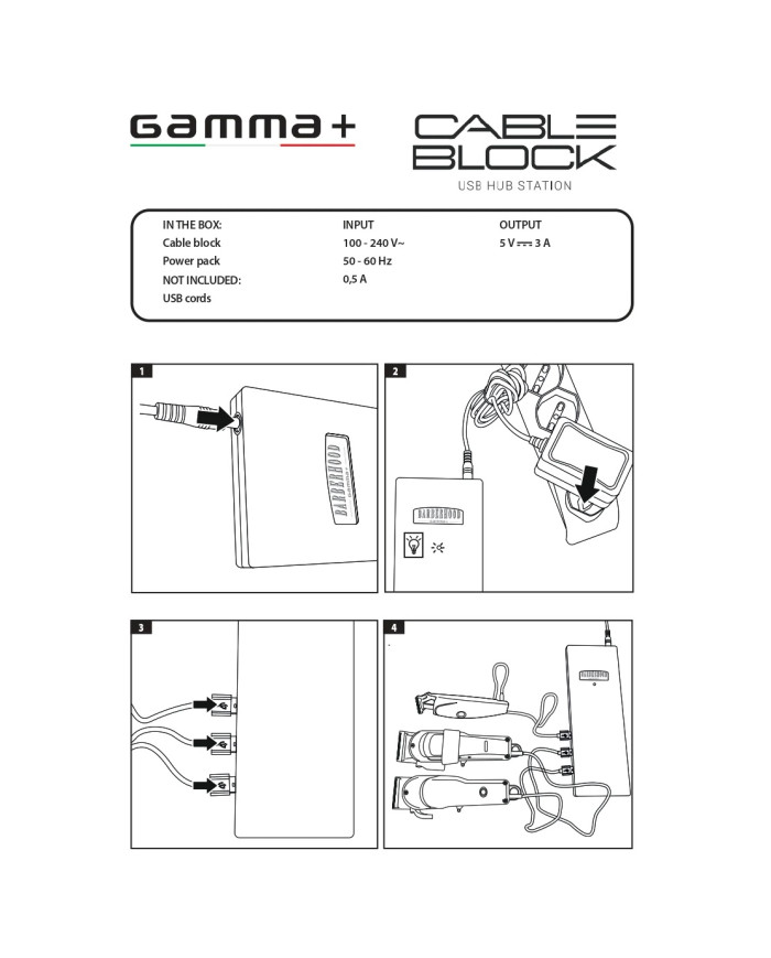 CABLE BLOCK PER TAPPETINO TOSATRICI GAMMA+