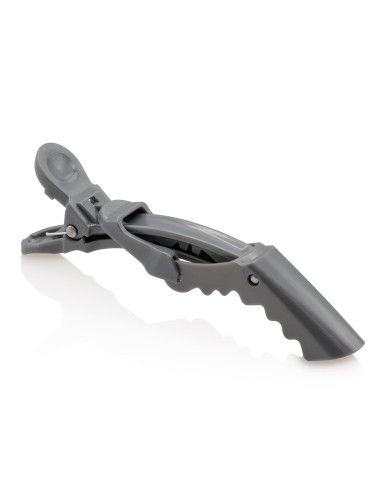 CLIP LEVERAGGIO PEARL GREY 6PZ CROCODILE CLIP