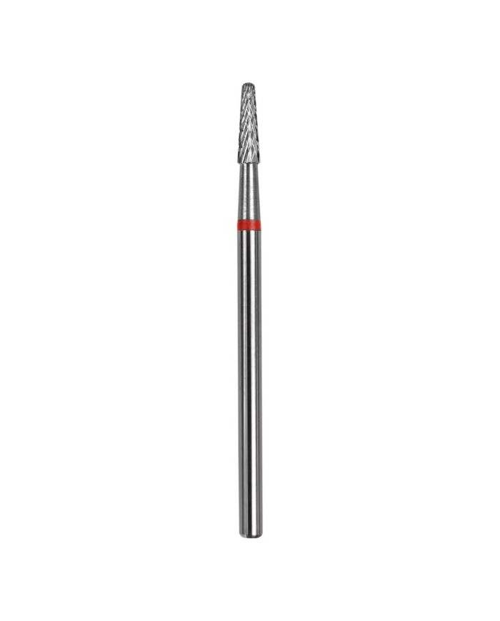 PUNTA CARBIDE CONO, ROSSO, D 2.3 MM - LP 8 MM