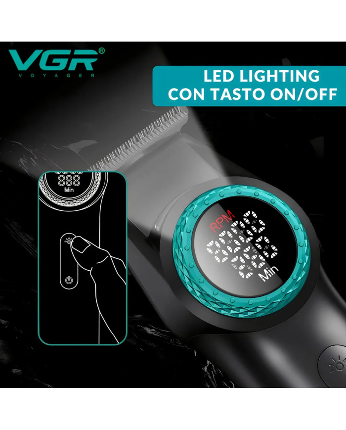VGR TRIMMER BLACK V-977  8000 RPM
