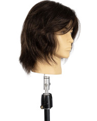 TESTINA MASCHILE 30CM CAPELLI VERI LUDO