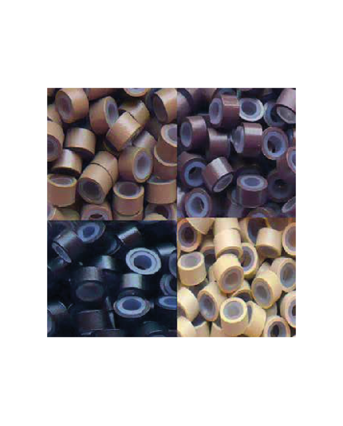 MICRO RING ANELLI C/SILICONE CASTANO SCURO CNF 100