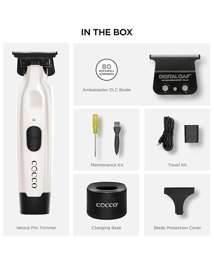 COCCO VELOCE PRO TRIMMER PEARL WHITE