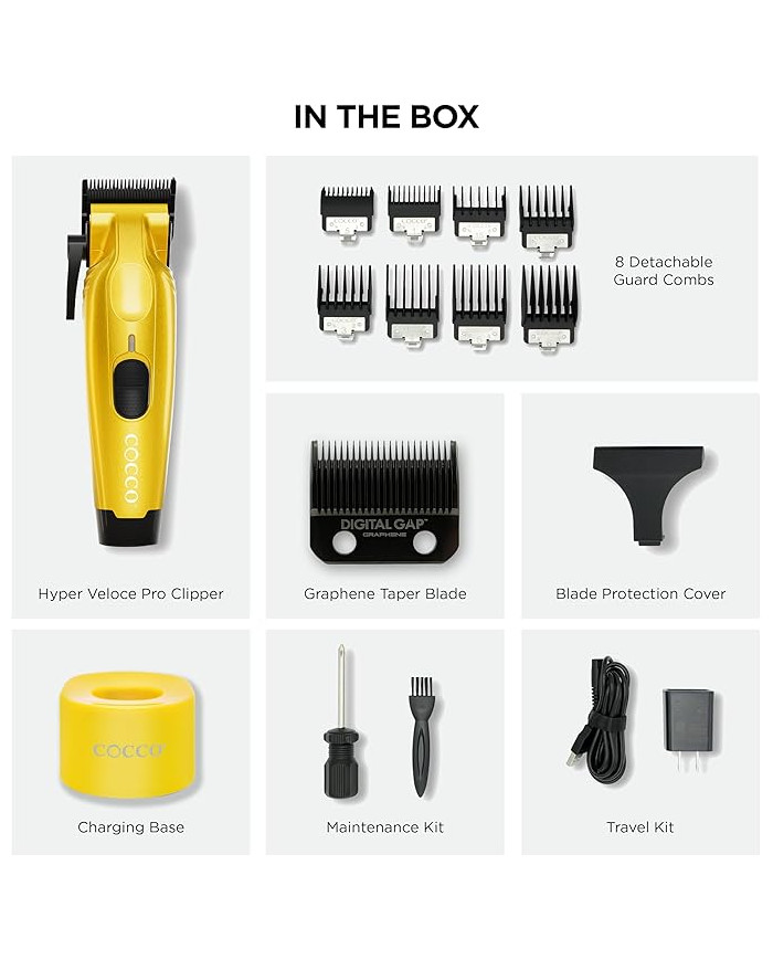 COCCO HYPERVELOCE PRO CLIPPER-YELLOW