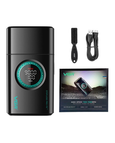 VGR SHAVER BLACK V-377 9000 RPM