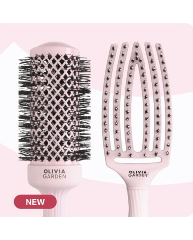 OLIVIA GARDEN PASTEL PINK BRUSH KIT ( 1 + 1 )