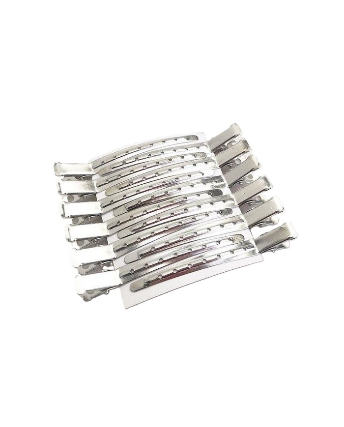 BECCUCCI CLIPS IN ACCIAIO 8,5 CM 12 PZ