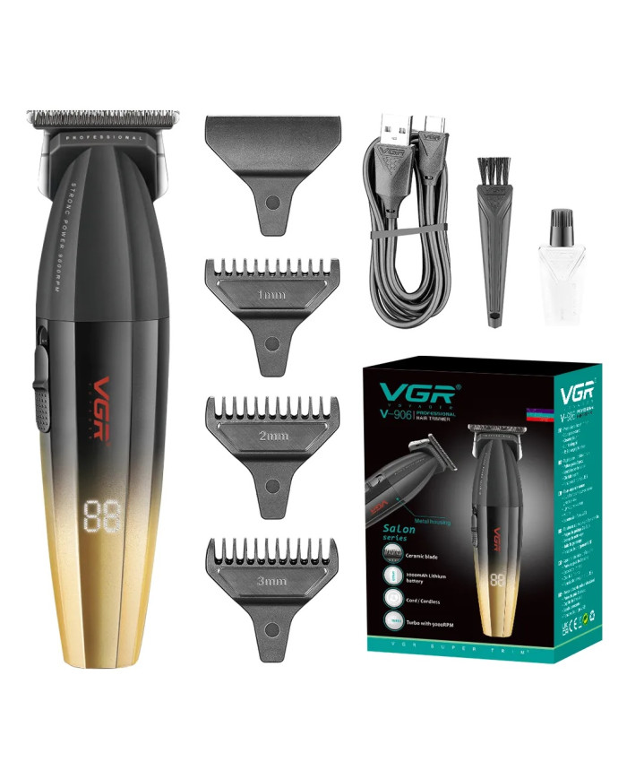 VGR TRIMMER CORDLESS V-906 9000 RPM GOLD