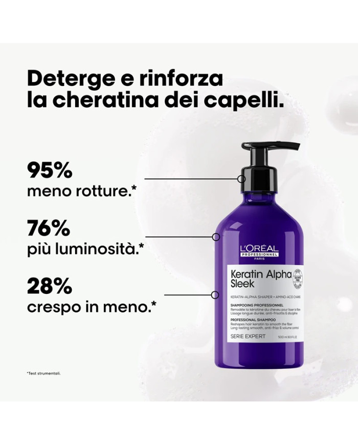 S.EXPERT KERATIN ALPHA SLEEK SHAMPOO 500 ML