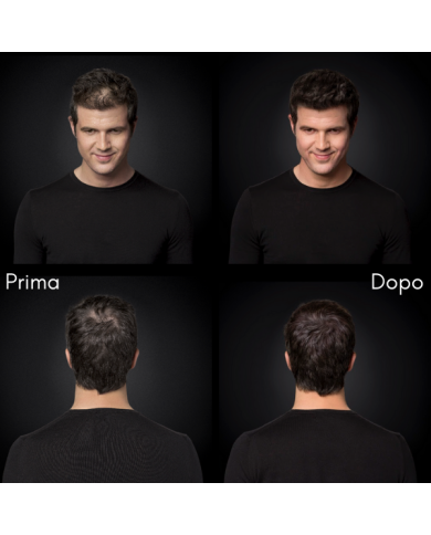 COLORED HAIR THICKENER SPRAY 150ML BLACK - TOPPIK