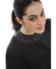 MANTELLA TAGLIO CON COLLARE IN NEOPRENE