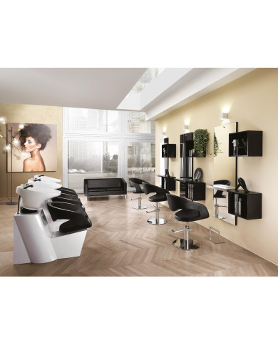 POLTRONA LAVATESTA WAVE NERA - XANITALIA